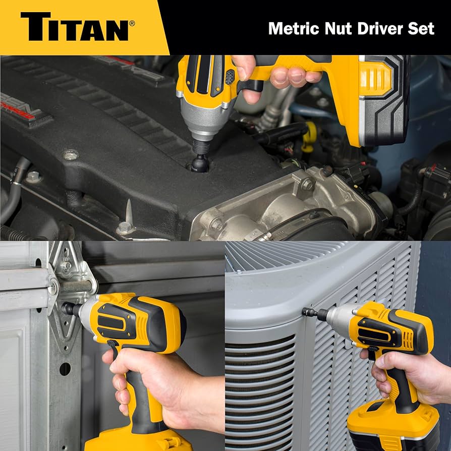 Titan 16297 9-Piece Metric Magnetic Nut Driver Set, Nut